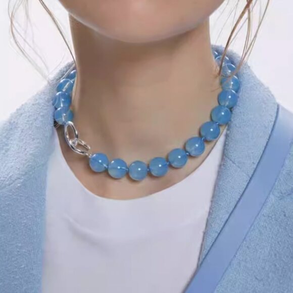 & Other Stories Short Stone Bead Necklace Choker - Picture 1 of 4